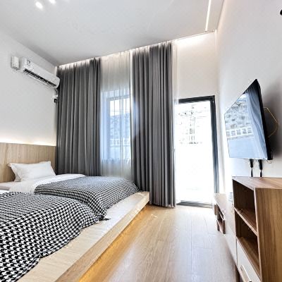 山海相逢-隅中--榻榻米阳台小爱双床房