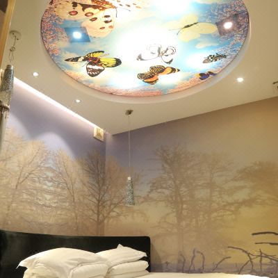 冬天美景圆床房