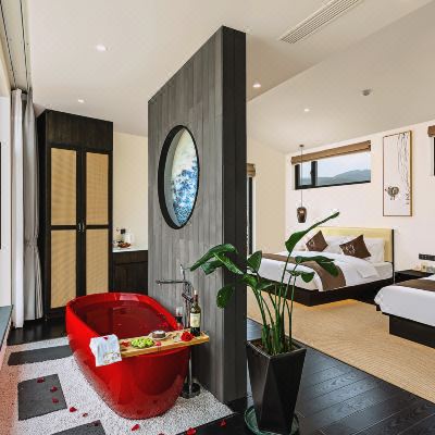 情缘再续温泉院景亲子房