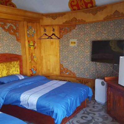 豪华蒙古包大床