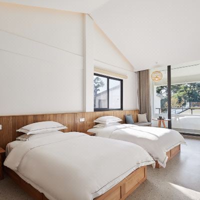 长乐居景观阳台双床房