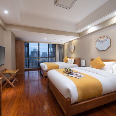 标准双床房(免费停车)（冰箱+洗衣机）