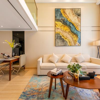 谧静城景复式大床房