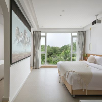 谷风椰林影音大床房-智能语音