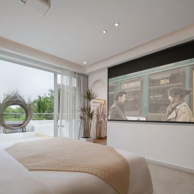 晚星庭院影音大床房-智能语音