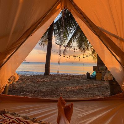 沙滩帐篷房 公共卫生间