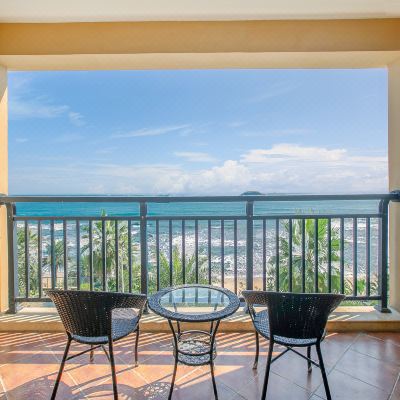 揽月ins180度一线正面海景双床房-可观日出