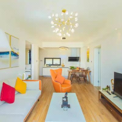 豪华舒适园景两室套房（带浴缸+露台）