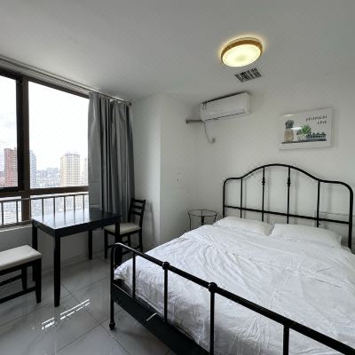 ins简约投影大床房