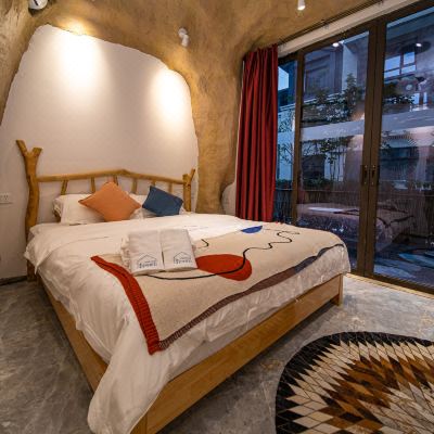 原也·洞穴庭院大床房