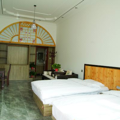 陕北窑洞双床房