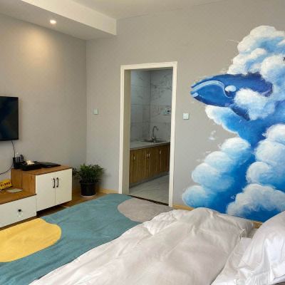 曾家山豪华大床房网红风