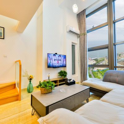 奢华一线海景LOFT大床房（看威尼斯水城全景和日出）