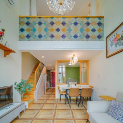 豪华全景LOFT音乐喷泉亲子房