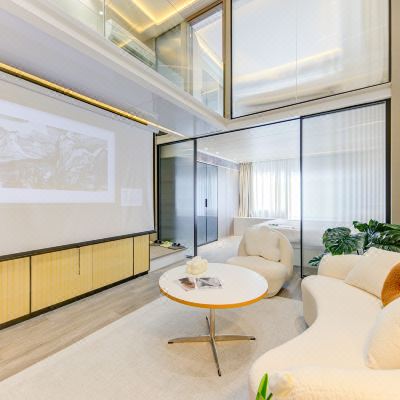 Ins三室一厅两卫套房投影房