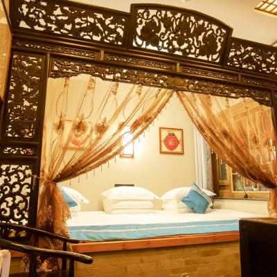 荷塘月色家庭古典大炕房（乳胶床垫）