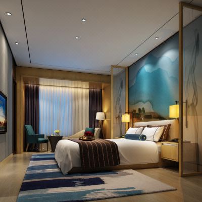 精品雅致园景大床房