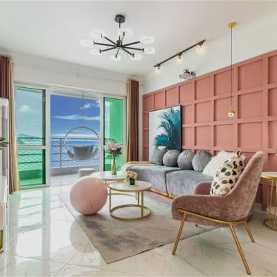 黄昏海岸4房海滨别墅（戏水池+自动麻将机+KTV+厨房+烧烤）