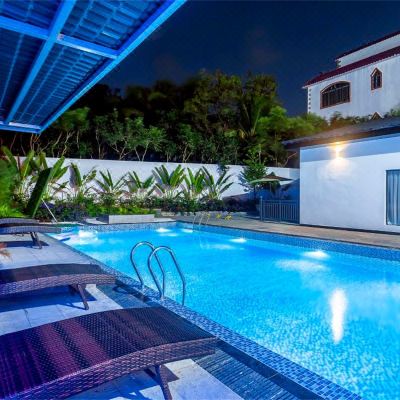 夕阳微醺8房泳池别墅（麻将机+KTV+厨房+烧烤）