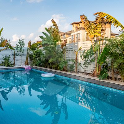 邂逅海浪5房泳池别墅（自动麻将机+KTV+厨房+烧烤）