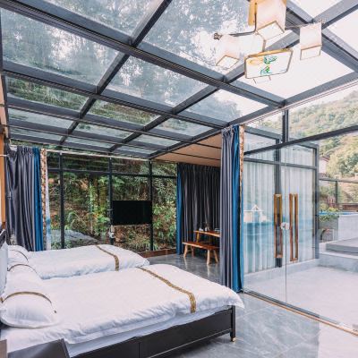 全景玻璃星空房