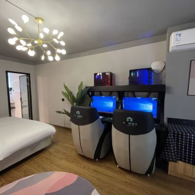 电玩女神情侣沉浸式电竞大床房[RTX306012G +全英雄全皮肤+罗技G502G610键鼠+165HZ电竞屏]+空调