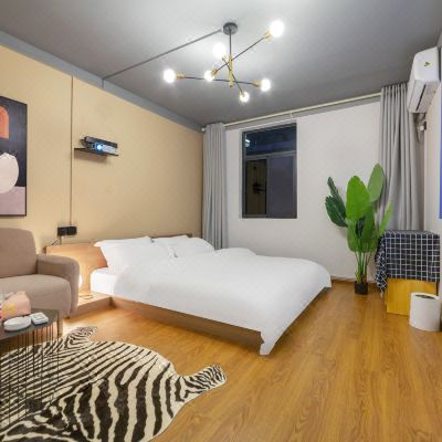 绿野仙踪轻奢民宿大床房[空调+投影+海量视频资源]