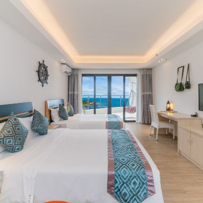 唯美日出海景双床房（一线海景）（高层）