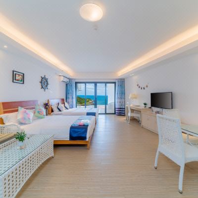 奢华至尊海亲子双床房（一线海景）（高层）