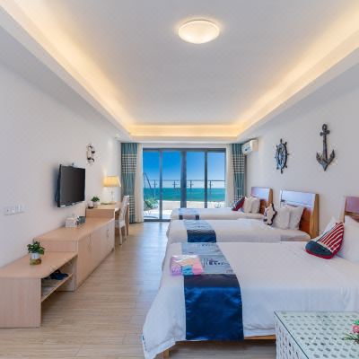 奢华至尊海景三床房（一线海景超大阳台）（带厨房）