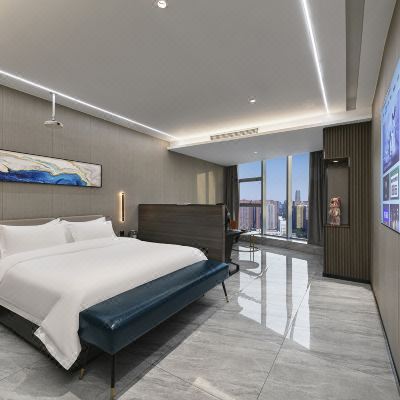 城市之巅空中电竞大床房[3070显卡+游戏特权+万兆光纤]（洗衣机+爱奇艺会员）