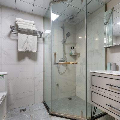 ins风LOFT复式投影大床房