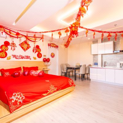 巨幕观影投影主题婚房