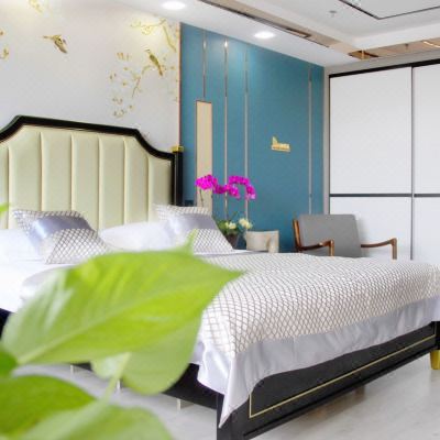 巨幕投影江景大床房/可做饭/有洗衣机