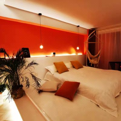 落日夕阳·INS风投影一居室