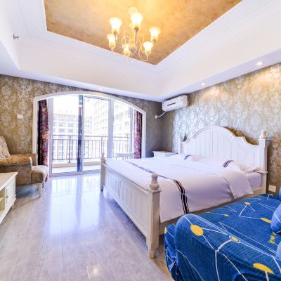 双大床隔间家庭房