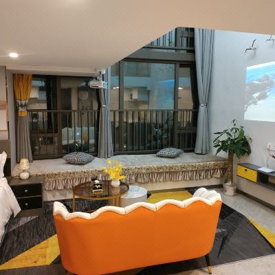 复式豪华双床高清巨幕投影套房