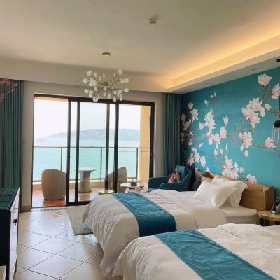 清新高层海景双床房