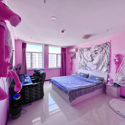 粉红豹电竞房(双人间）[专线+40寸曲屏+165Hz+UU加速+steam特权]