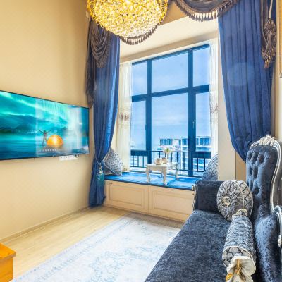 美式海景跃层一居室套房