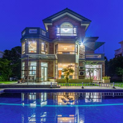 211绿茵翠岭7房10床无边泳池超美高尔夫景观-麻将·烧烤·KTV·会议室