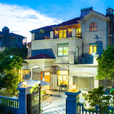 8704泳池别墅亲子滑梯⑥房13床 台球+独立KTV+泡池+游戏机+麻将+滑梯