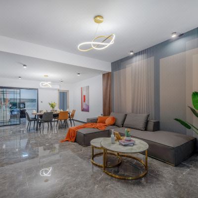 临海·现代轻奢·6房9床轰趴别墅+KTV+庭院烧烤+私家泳池+自动麻将