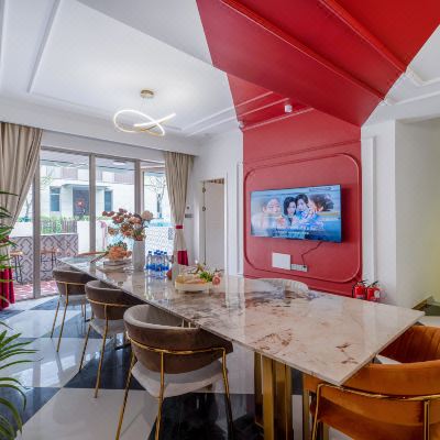 临海·布斯·6房9床轰趴别墅+KTV+庭院烧烤+私家泳池+自动麻将