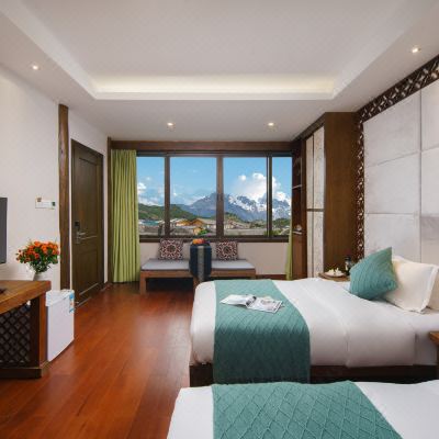 绽放·雪山观景双床房