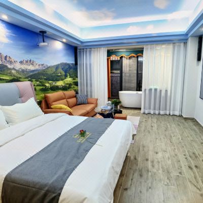 蔚蓝私人影院浴缸房