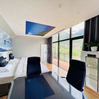 野奢麻将房（观景露台+高清投影）