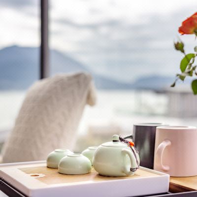 轻奢·半山半海雅致大床房-落日青山