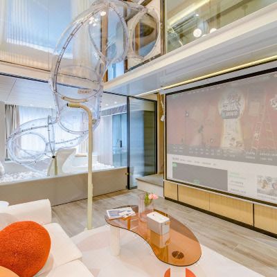 网红滑梯波波池两室一厅套房（巨屏投影）