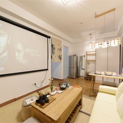 日式·投影一室一厅｜极米110寸巨幕投影